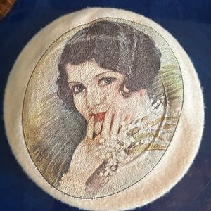 Vintage 60s Saks Fifth Ave Painted Lady Beret